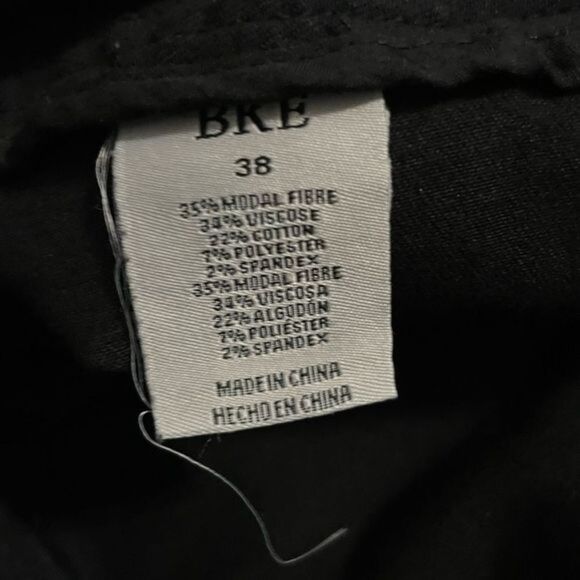 Buckle‎ BKE Parker Stretch Cuffed Short Size 38 Black - Picture 12 of 12